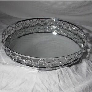 Elegant Silver Decorative Tray